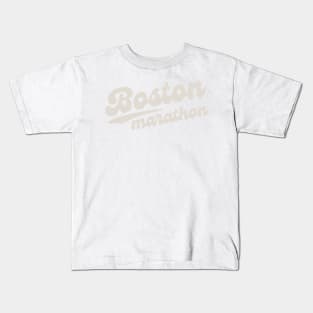 Boston Marathon Running Kids T-Shirt